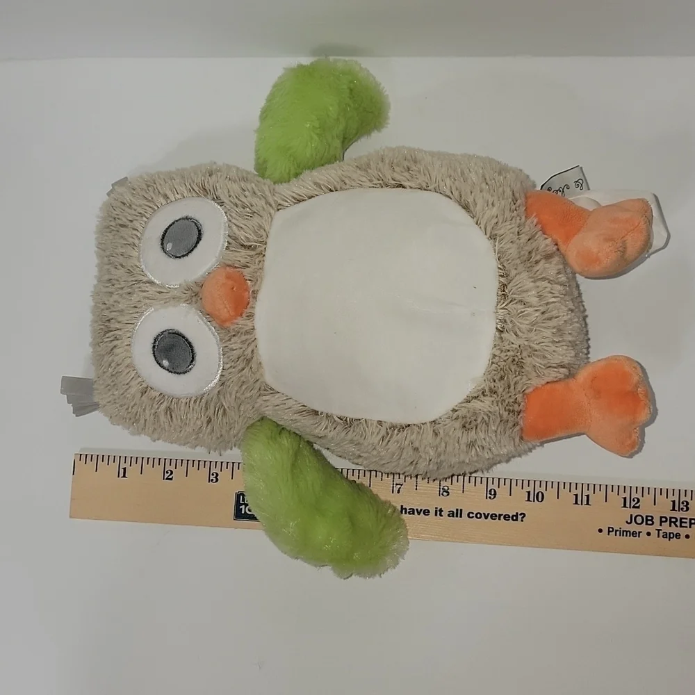 𝅺plush OWL rattle stuffed animal from Blankets and Beyond